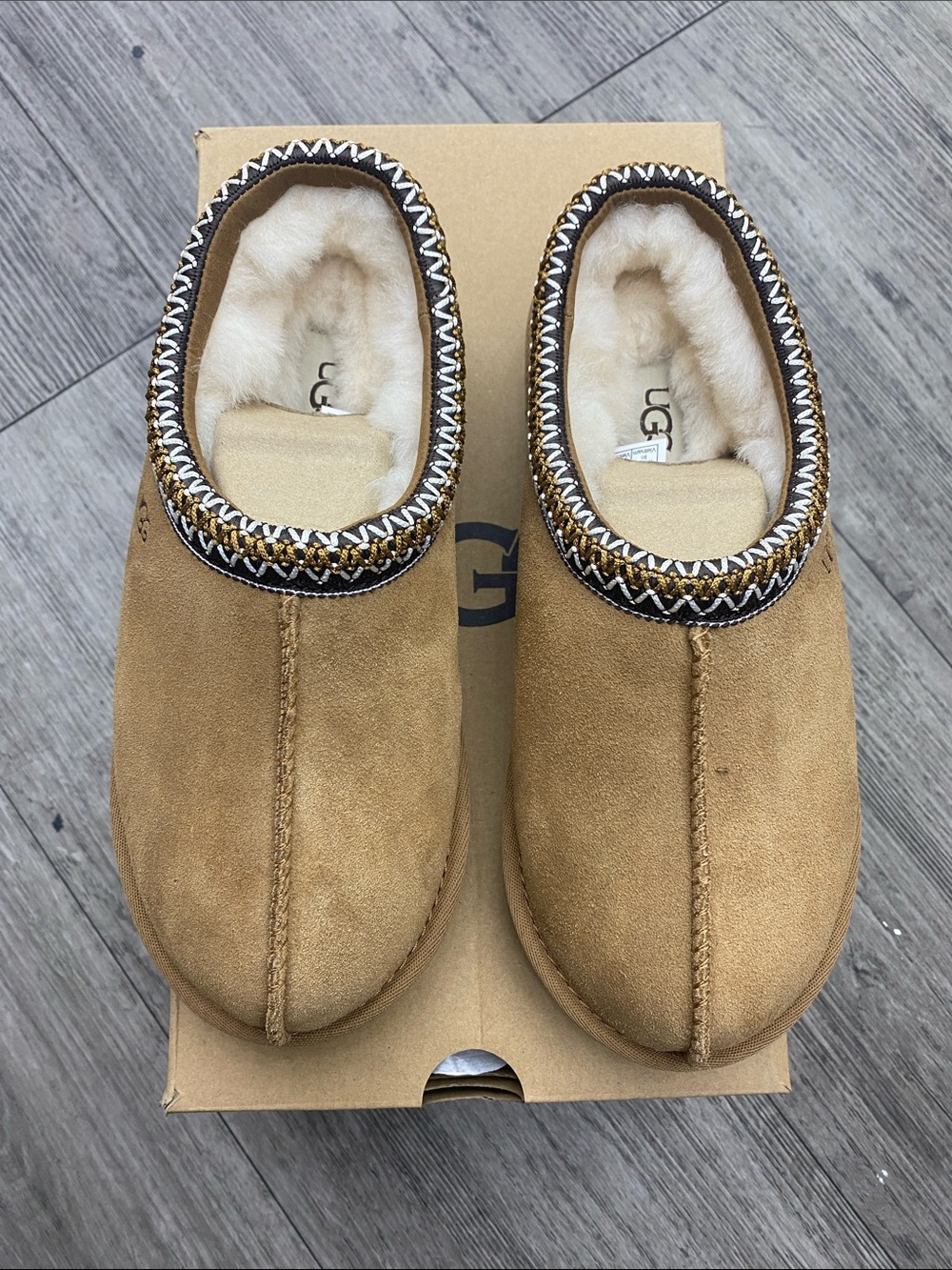 UGG Tasman Slippers Chestnut Suede Slip-On